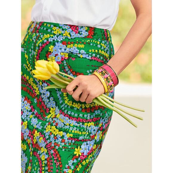 Talbots Floral Pencil Skirt Size 8P NWOT - Picture 3 of 7